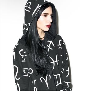 Killstar zodiac signs zip hoodie jacket